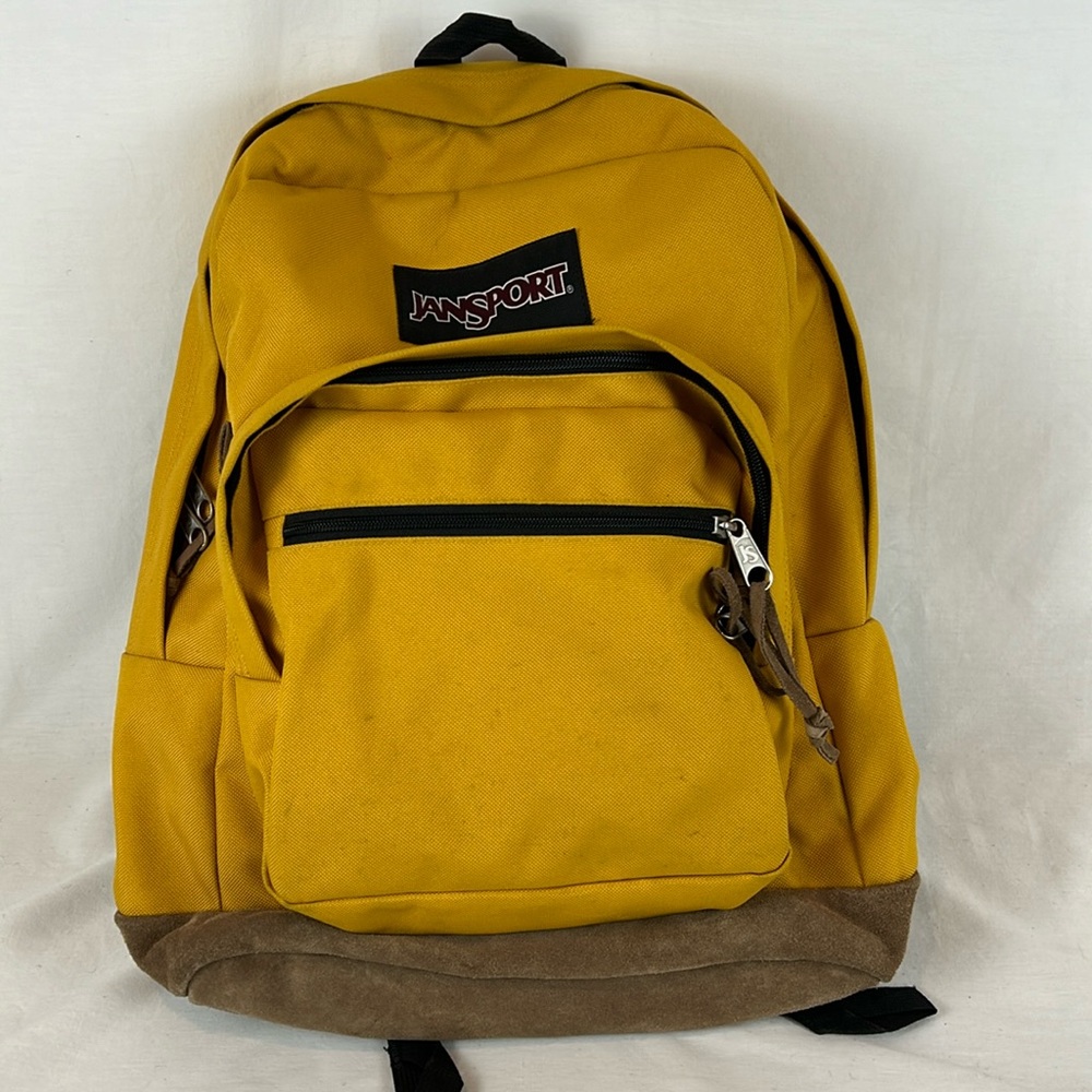 Gently used Jansport Mustard Yellow Backpack